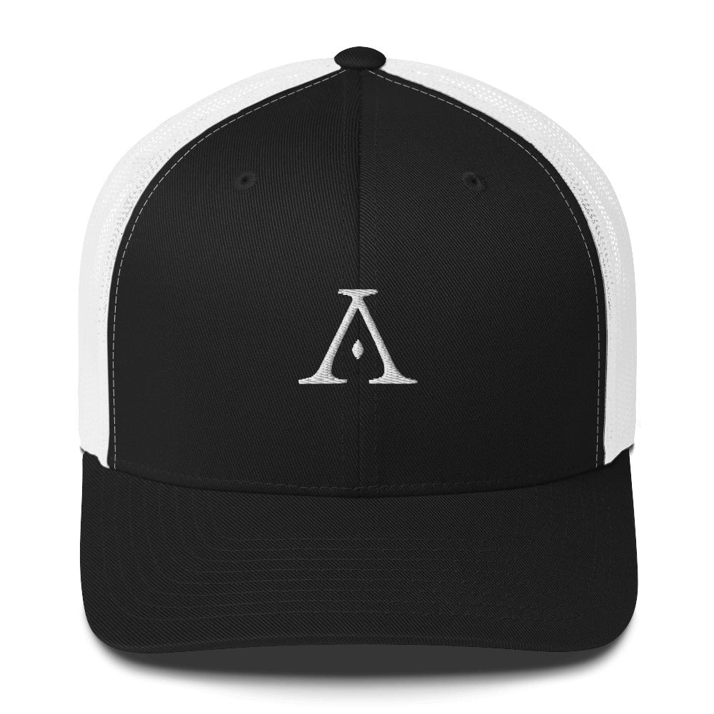 Logo Trucker Cap (Embroidered) - Dark