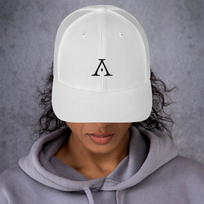 Logo Trucker Cap (Embroidered) - White