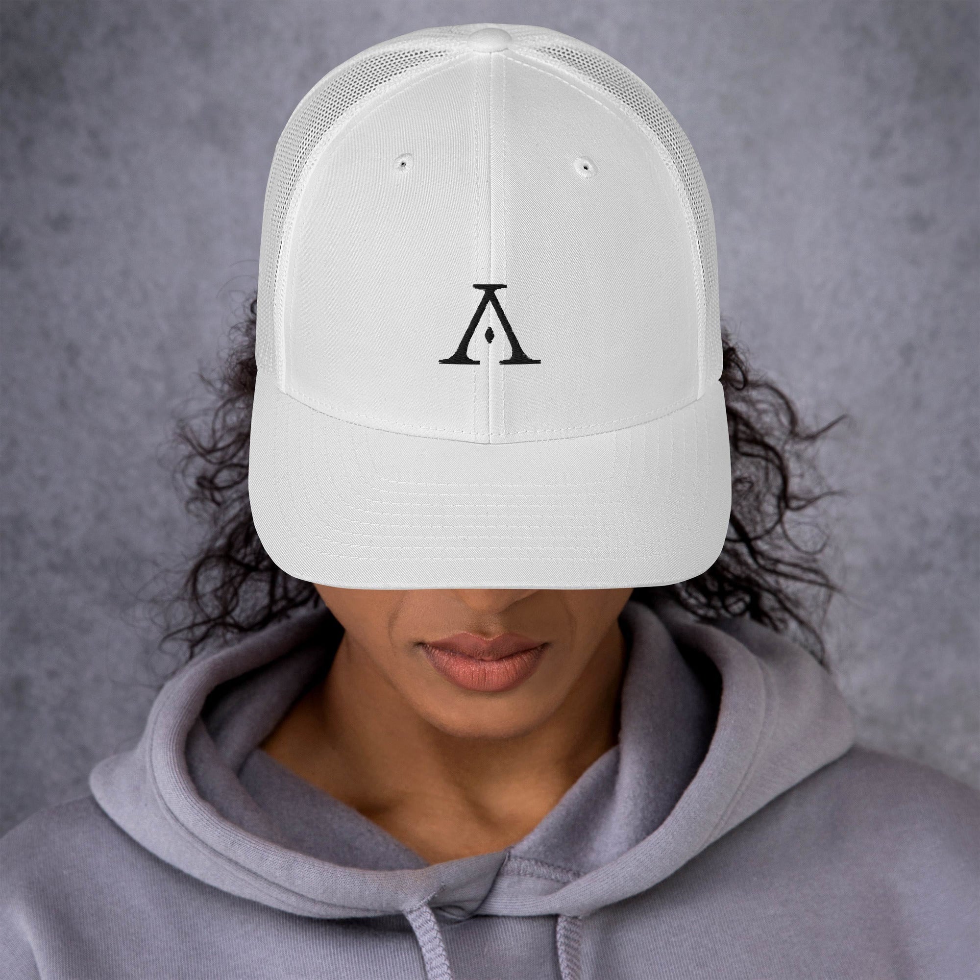 Logo Trucker Cap (Embroidered) - White