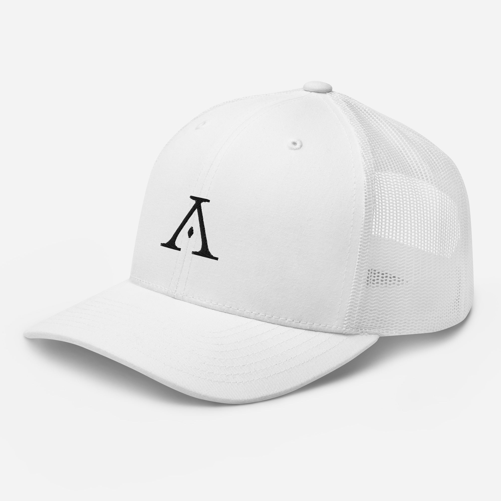 Logo Trucker Cap (Embroidered) - White