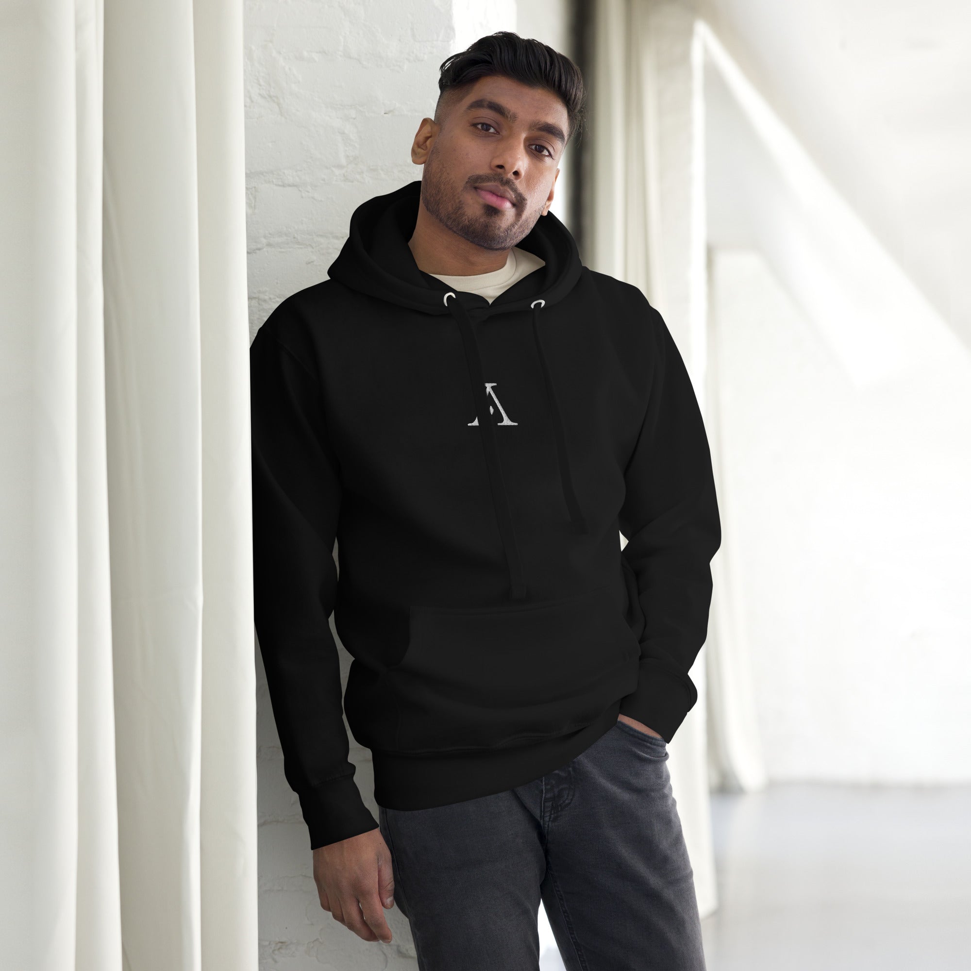 Logo Hoodie (Embroidered) - Black